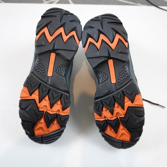Men's Hi-Tec "Mesa Ravus Mid Hiker" Boots in Charcoal/Dark Grey/Burnt Orange - Picture 7 of 11